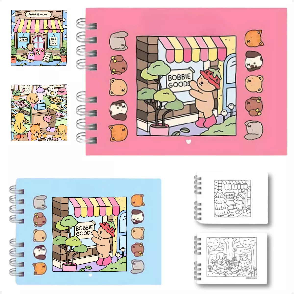 Kit 2 Livros Bobbie Goods Capa Dura + 80 Canetas
