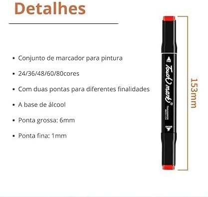 Caneta Touch Coloridas para Boobie Goods (48 Cores)