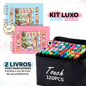 Kit 2 Livros Bobbie Goods Capa Dura + 80 Canetas